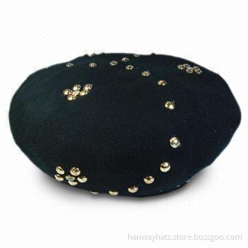 Women's Cotton Knitted Beanie with Fashionable Design, Warm and Soft Hand Feeling, Ideal for Winter